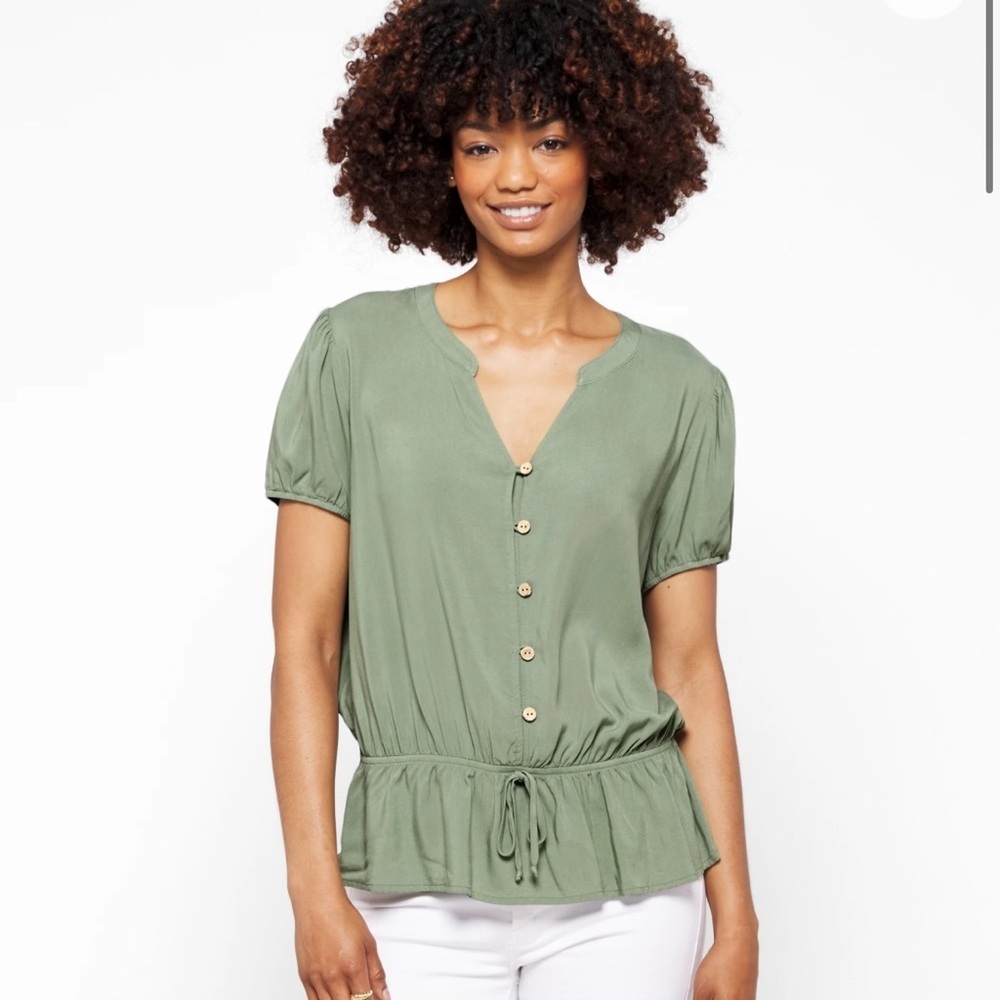 Fortune & Ivy Josephine button down top - Picture 2 of 9